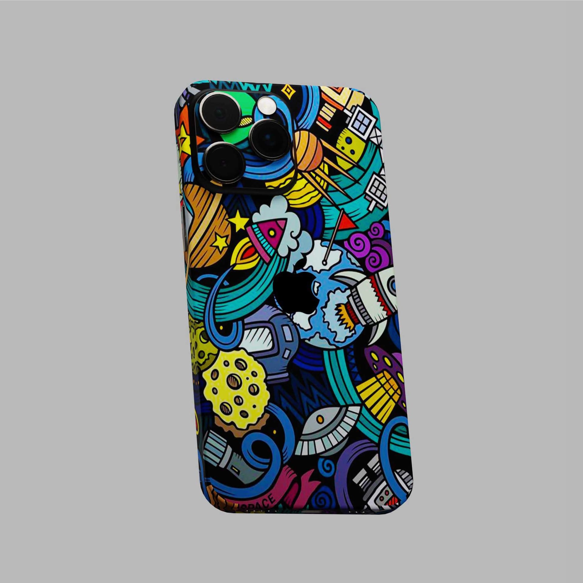 Space Doodle Mobile Skins & Wraps