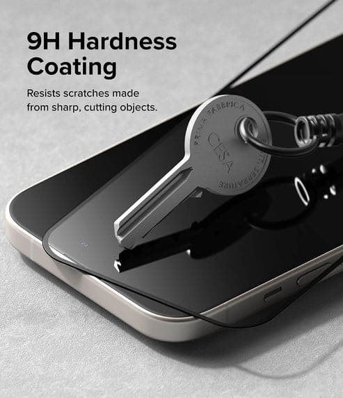 iPhone 15 Tempered Glass Screen Protector Guard | Full Glass - 1 Pack