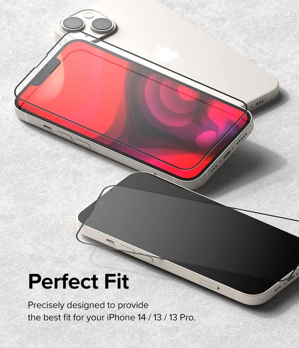 iPhone 14 Tempered Glass Screen Protector Guard | Transparent - 1 Pack