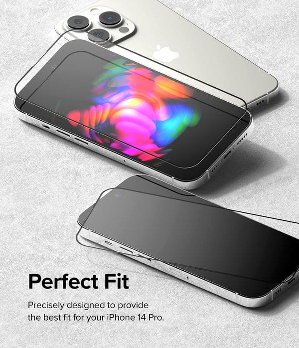 iPhone 14 Pro Tempered Glass Screen Protector Guard | Transparent - 1 Pack