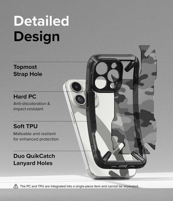 iPhone 15 Pro Max Back Cover Case | Fusion X - Camo Black