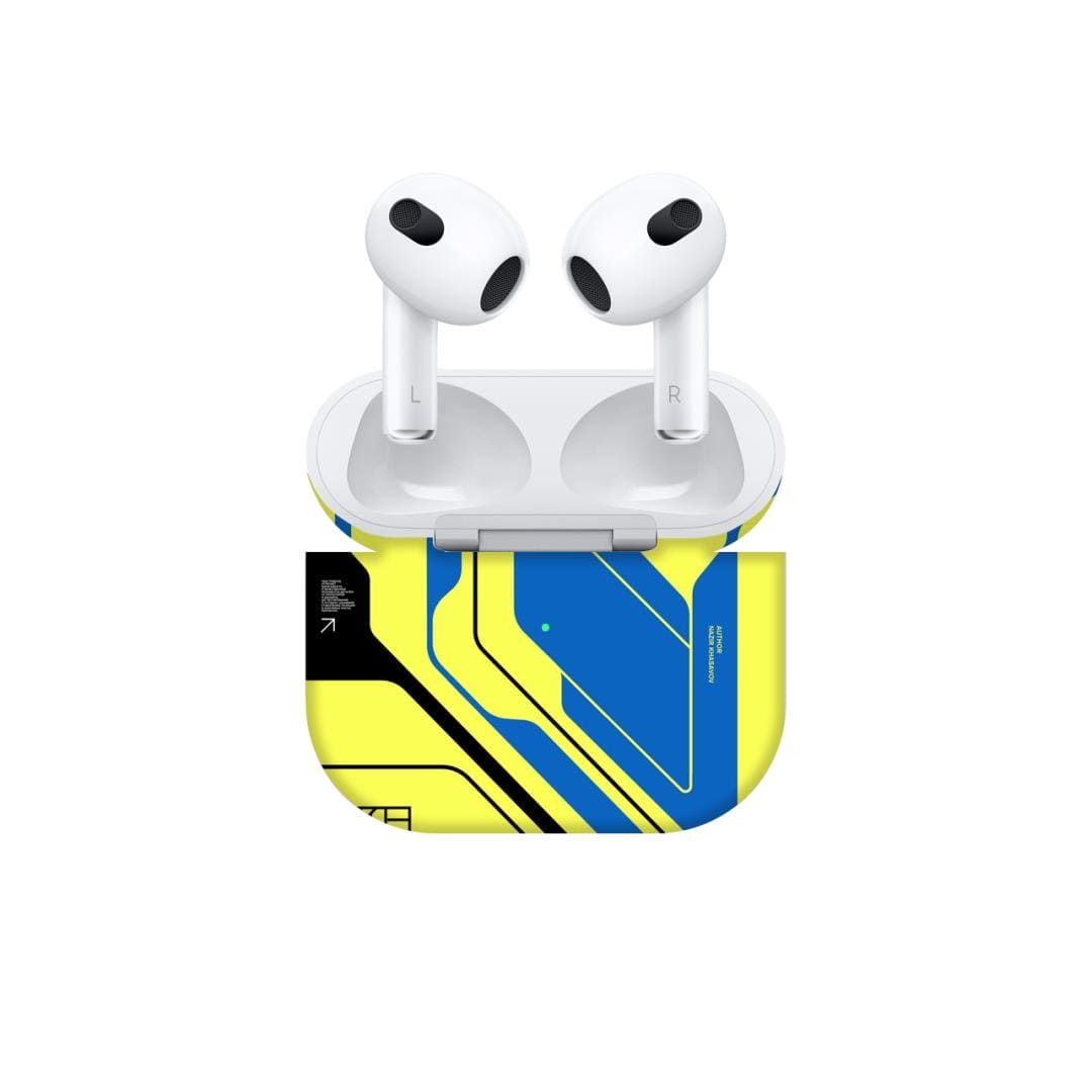 Airpods Pro Cyber Yellow skins