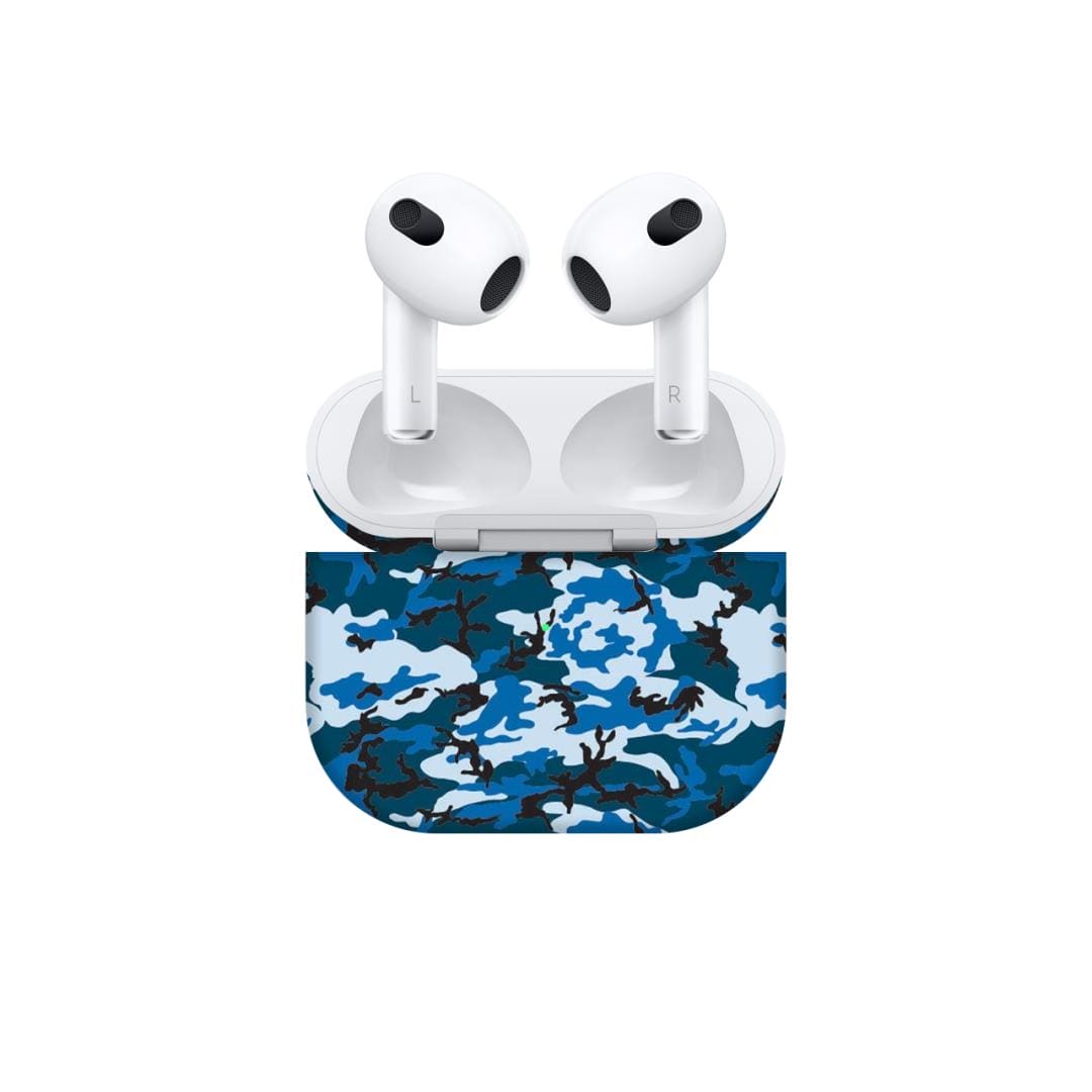 Airpods Pro Digi Blue Camo skins