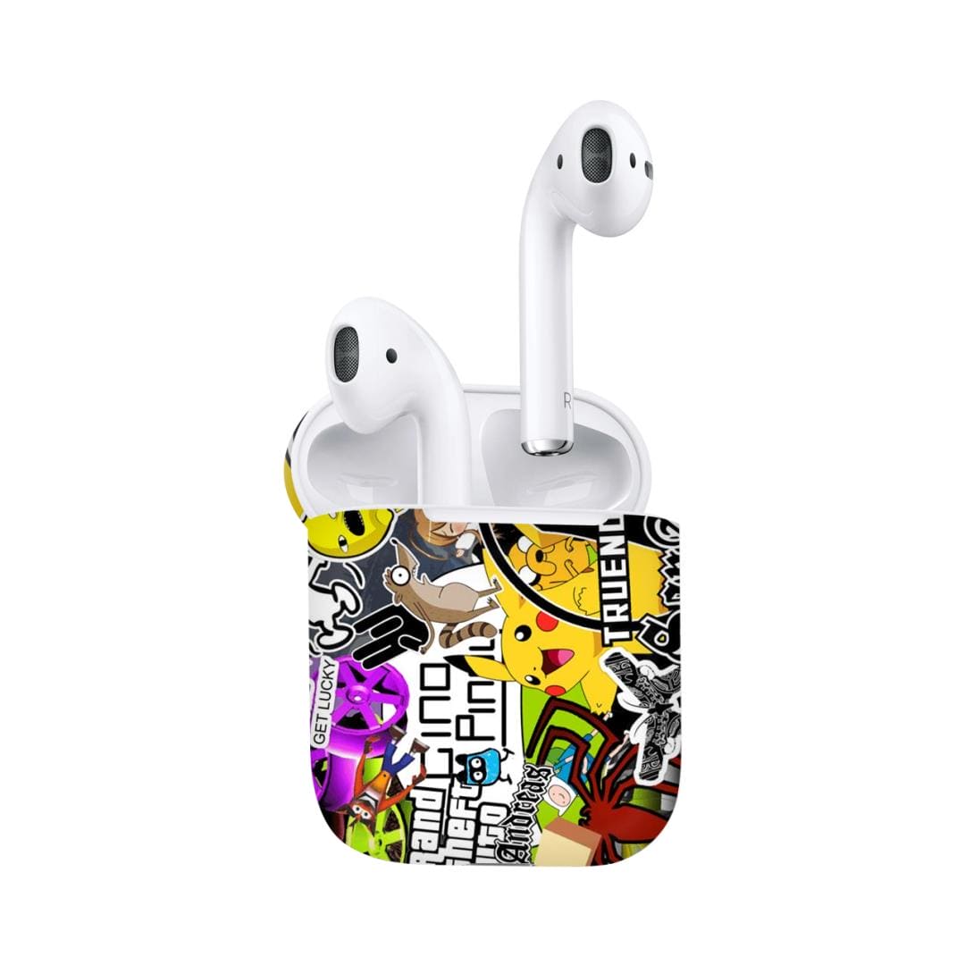 Airpods 90s doodle skins