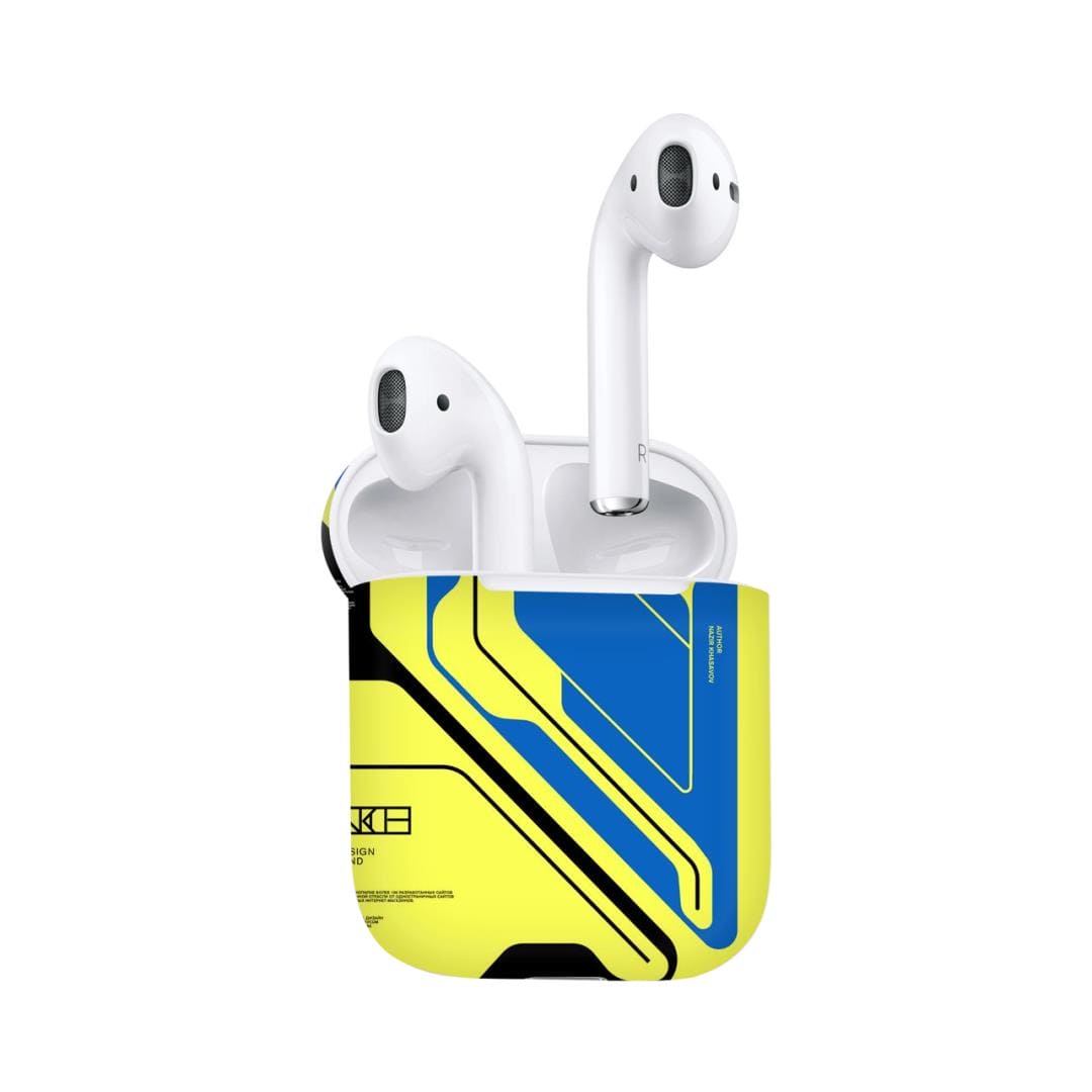 Airpods Cyber Yellow skins