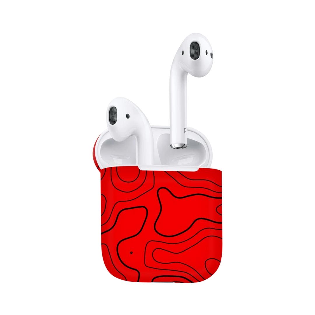 Airpods Damascus Red skins