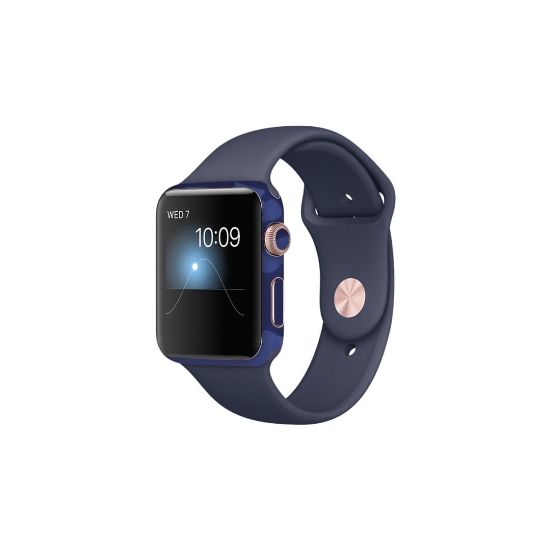 Apple Watch Series Dark Blue Camo skins