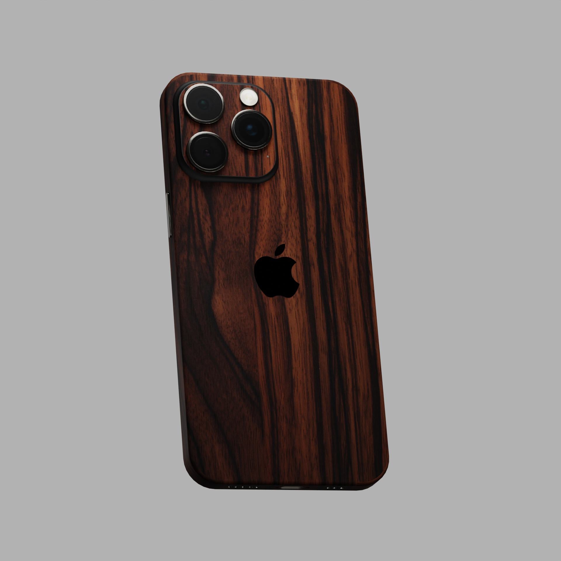 Mahogany Wood 3M Mobile Skins & Wraps